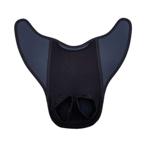 2 PCS Fish Tail Shaped Fins Swimming Training Equipment Snorkeling Flippers, Size: Child(Black)