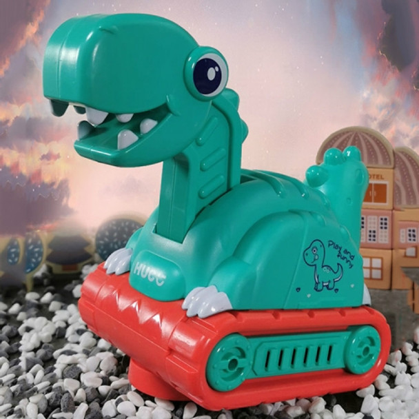 Children Electric Dinosaur Music Light Engineering Vehicle Excavation Car Toy Car(Green Digger)