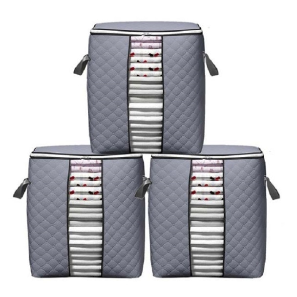 Quilt Clothes Storage Bag Moving Luggage Packing Bag, Specification:3 Vertical