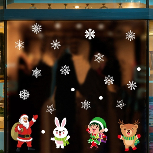 20 PCS Wall Stickers Electrostatic Window Glass Stickers Christmas Stickers(Santa Claus)