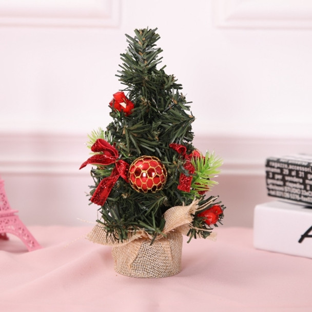 5 PCS Christmas Decorations Christmas Decoration Tree Mini Decoration Christmas Tree(Red)