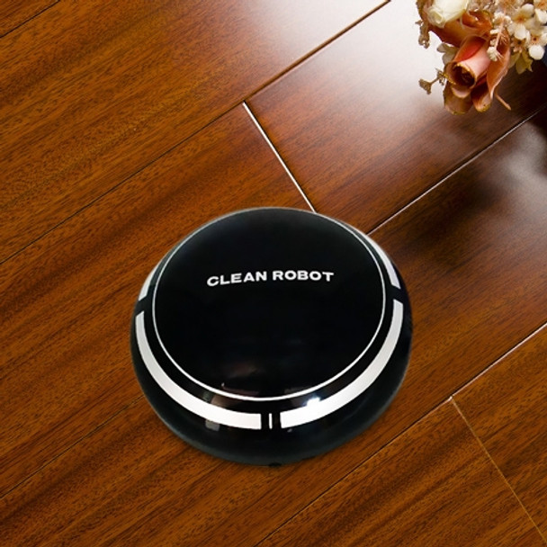 2 In 1 Rechargeable Floor Sweeping Robot Dust Catcher Intelligent Auto-Induction Floor Sweeping Robot Vacuum Cleaner(Black)