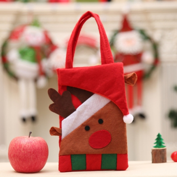 5 PCS Christmas Tote Bag Decoration Supplies Child Gift Bag(Elk)