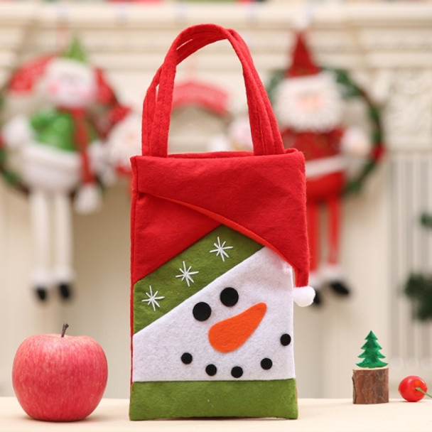 5 PCS Christmas Tote Bag Decoration Supplies Child Gift Bag(Snowman)