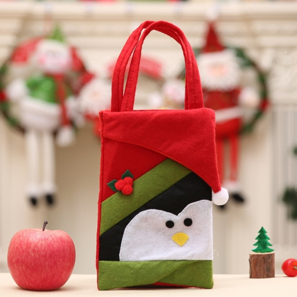 5 PCS Christmas Tote Bag Decoration Supplies Child Gift Bag(Penguin)