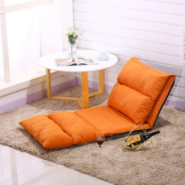 Folding Bed Living Room Modern Lazy Couch Furniture Floor Gaming Chair Sleeping Sofa Bed(Orange)