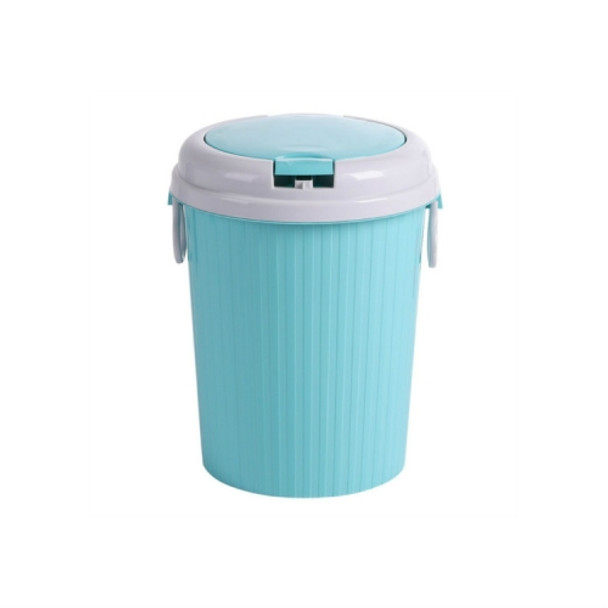 10 PCS Household Kitchen Living Room Bullet-type Plastic Trash Can, Size:S 16.5x21.5x28cm(Green)