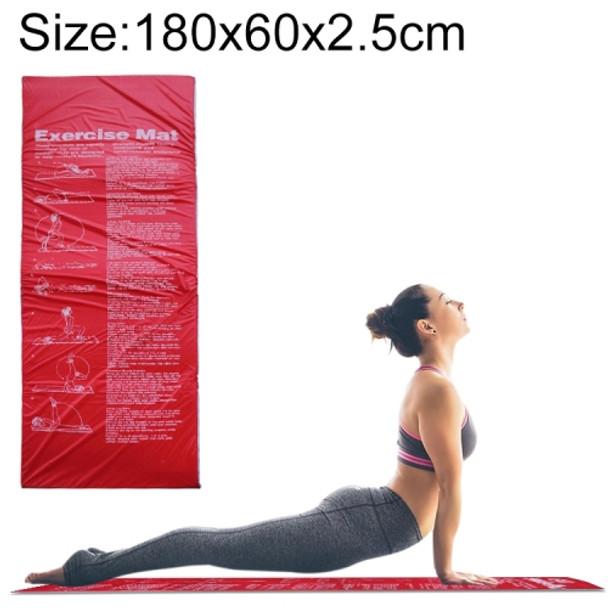 Foldable Fitness Exercise Gymnastics Mat School Gym Sit-Up Sponge Mat, Specification: 180x60x2.5cm