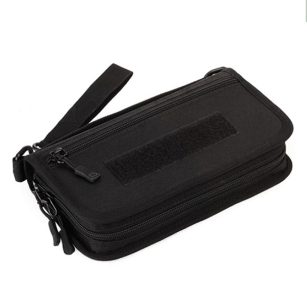 Outdoor Travel Passport Wallet 6 Inch Mobile Phone Bag(Black)