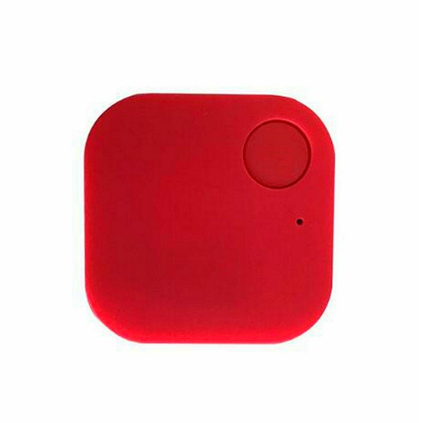Portable Mini Square Anti Lost Device Smart Bluetooth Remote Anti Theft Keychain Alarm(Red)