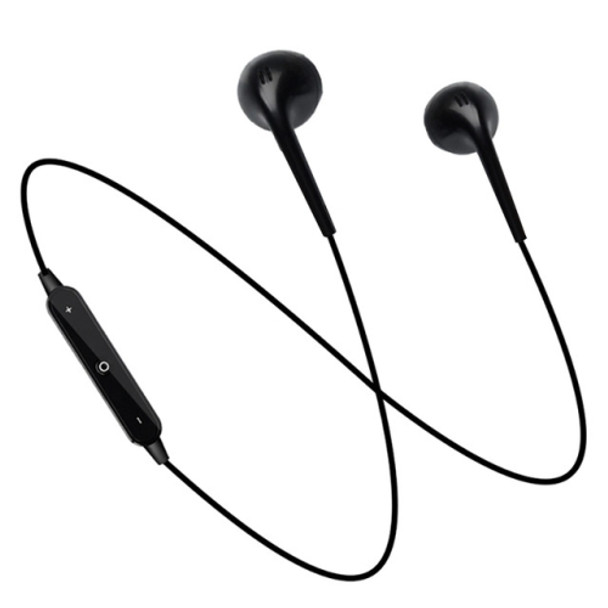 S6 Sport Wireless Bluetooth Earphone for iPhone / Xiaomi / Huawei, with Mic(Black)