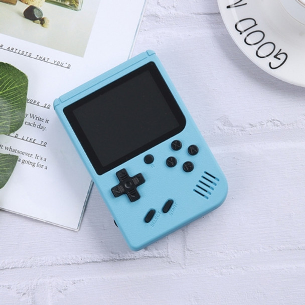 MK500 3.0 inch Macaron Mini Retro Classic Handheld Game Console for Kids Built-in 500 Games, Support AV Output(Blue)