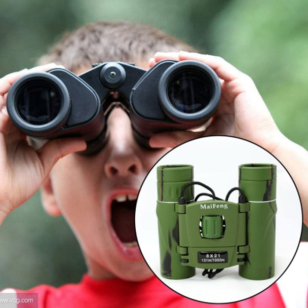 Maifeng 8x21 High Definition High Times Outdoor Mini Binoculars Telescope(Green)