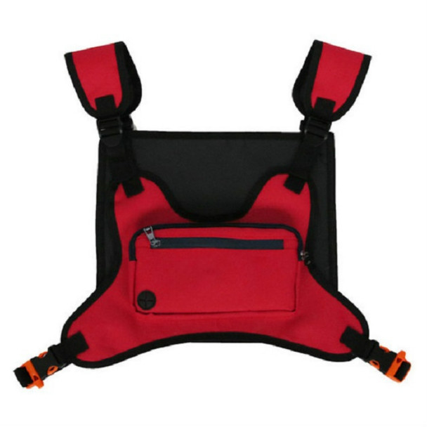 Multifunctional Outdoor Sports and Leisure Chest Bag Fitness Vest Bag(Red)