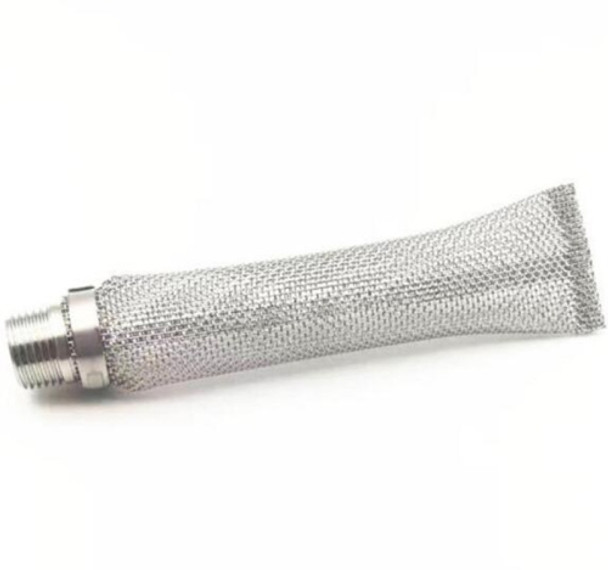 Home Wine Filter Peeled and Seeded Stainless Steel Mesh Tube, Size:6 inches