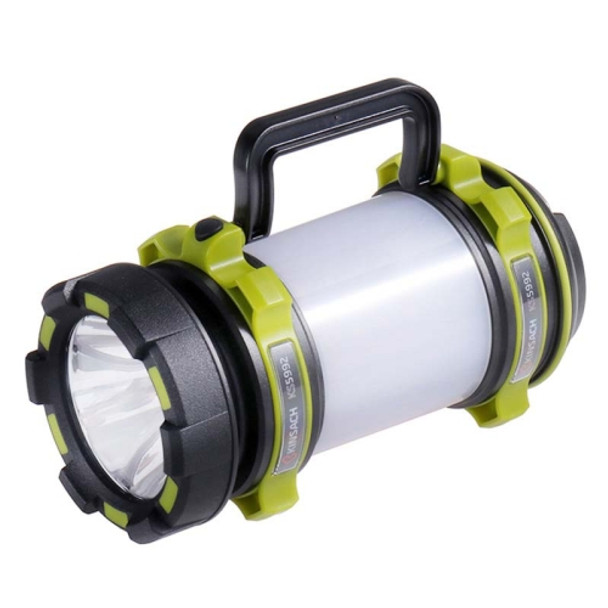 KINSACH Portable LED Searchlight Outdoor Rechargeable Multi-function Flashlight Camping Light(Green)