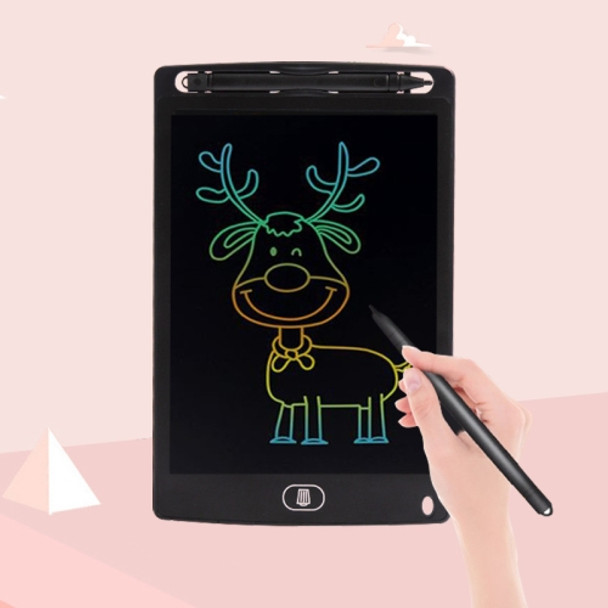 8.5 inch LCD Handwriting Board Children Drawing Graffiti Handwriting Board, Style:Colorful, Frame Color:Black