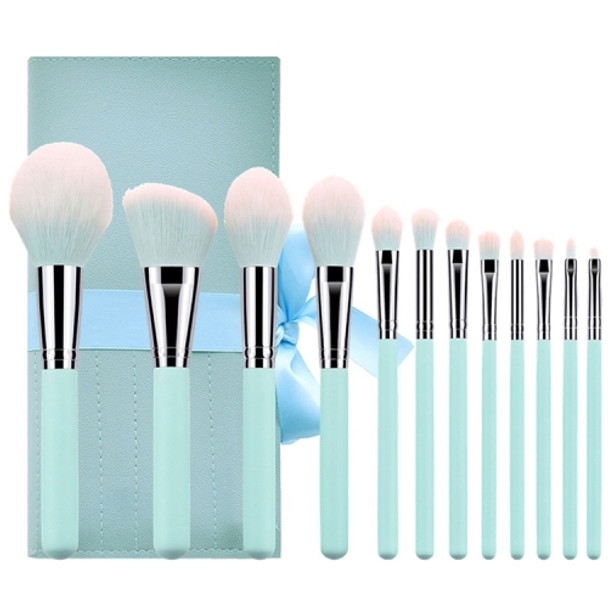 12 in 1 Makeup Brush Set Soft Beauty Tool Brush, Exterior color: 12 Makeup Brushes + Ribbon Bag