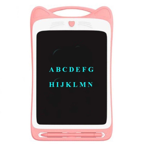 12 inch Children LCD Drawing Board Handwriting Board Light Energy Electronic Small Blackboard, Style:Monochrome Highlight(Pink)