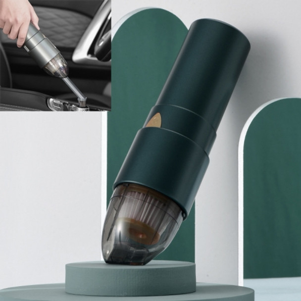 Ultra-long Standby Handheld Mini Car Vacuum Cleaner Home Wireless Vacuum Cleaner(Dark Green)