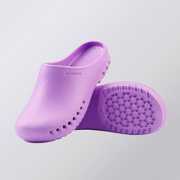 EVA Shoes Scrub Orthopedic Diabetic Shoes Nurse Work Slippers for Men and Women Nursing Shoes Footwear, Shoe size:39(Light Purple)
