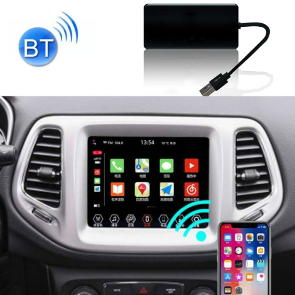 Navigation Car Machine Wired To Wireless Carplay Box, Suitable for Apple Mobile Phone, Suitable For Jeep Cherokee / Renegade / Compass / Commander / Wrangler(Black Square)