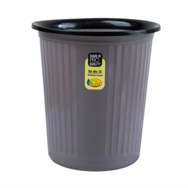 10 PCS Xinermei Kitchen Living Room Bathroom Household Plastic Trash Can, Size:L 28x26x19cm(Grey)