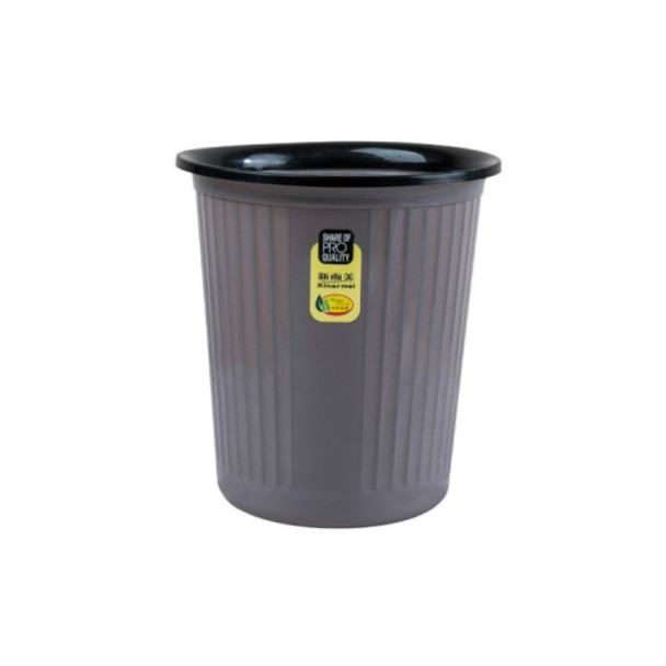 10 PCS Xinermei Kitchen Living Room Bathroom Household Plastic Trash Can, Size:S 26x24x18cm(Grey)