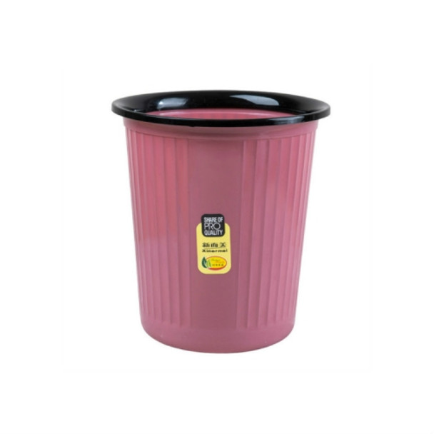 10 PCS Xinermei Kitchen Living Room Bathroom Household Plastic Trash Can, Size:S 26x24x18cm(Dark Red)