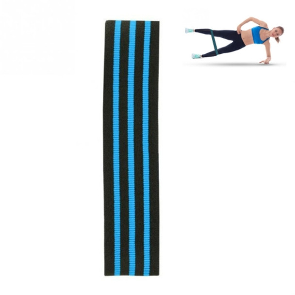 Three-color Stripe Yoga Belt Looped Latex Silk Non-slip Tension Band, Size:S(Blue)