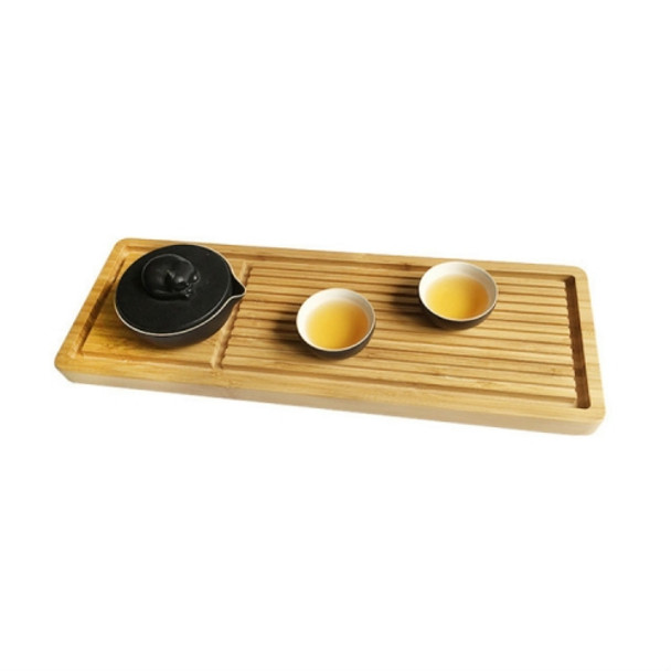 Portable Removable Rectangular Full Bamboo Dry Tea Tray