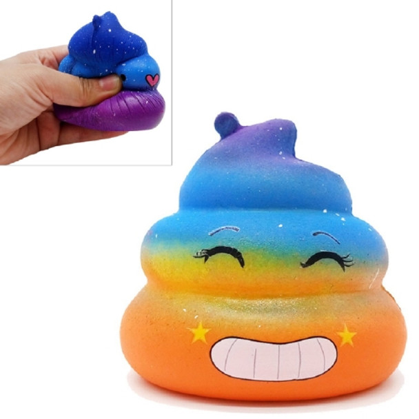 Funny Smashing Toy Slow Rebound Stool Decompression Toy, Size:7×7.5cm, Color:Yellow Smile