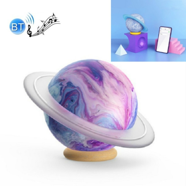 Music Planet Shape Bluetooth Speaker Wireless Mini Retro Small Speaker, Color:Purple Nebula