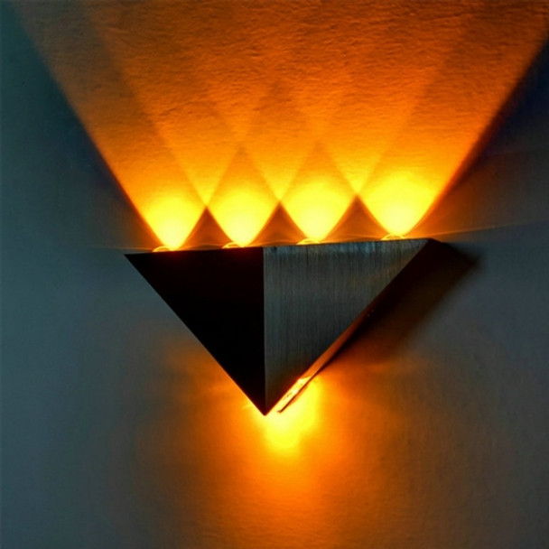 YWXLight 5W Triangle Creative LED Wall Lamp Corridor Aisle Lights Bar Bedroom Living Room Wall Decoration Light (Yellow Light)