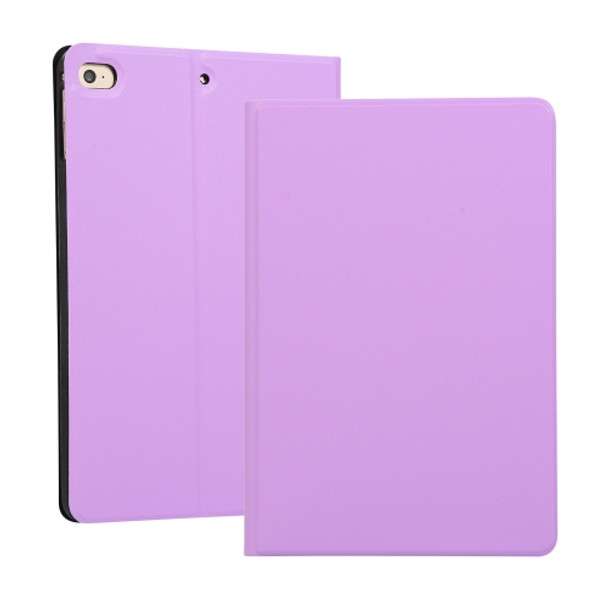 Universal Spring Texture TPU Protective Case for iPad Mini 4 / 5, with Holder(Purple)