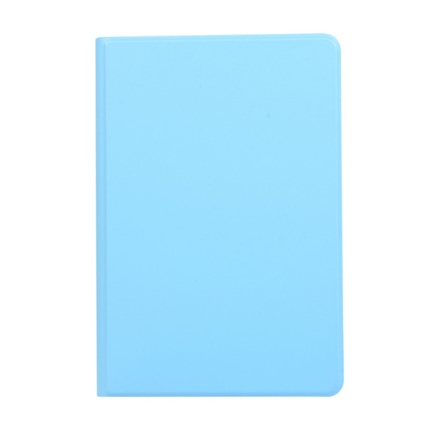Universal Spring Texture TPU Protective Case for iPad Mini 4 / 5, with Holder(Sky Blue)
