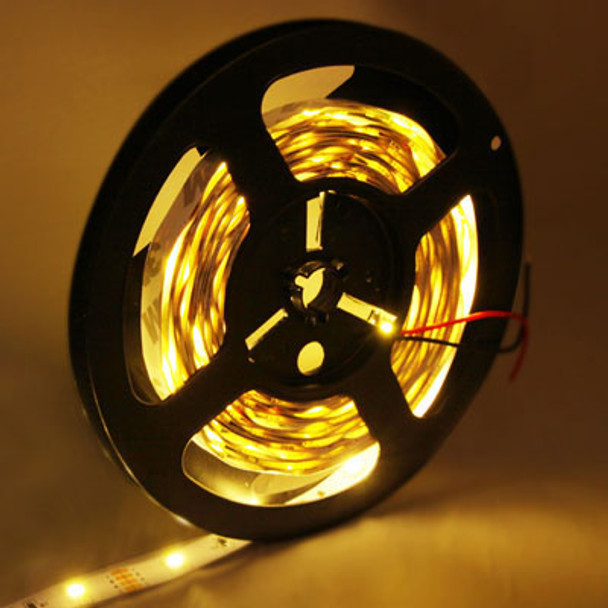 8W Bare Board Rope Light, Length: 5m, Warm White Light 5050 SMD LED, 30 LED/m, DC 12V