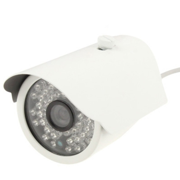 3.6mm Lens CMOS IR & Waterproof Color CCD Video Camera, IR Distance: 50m(White)