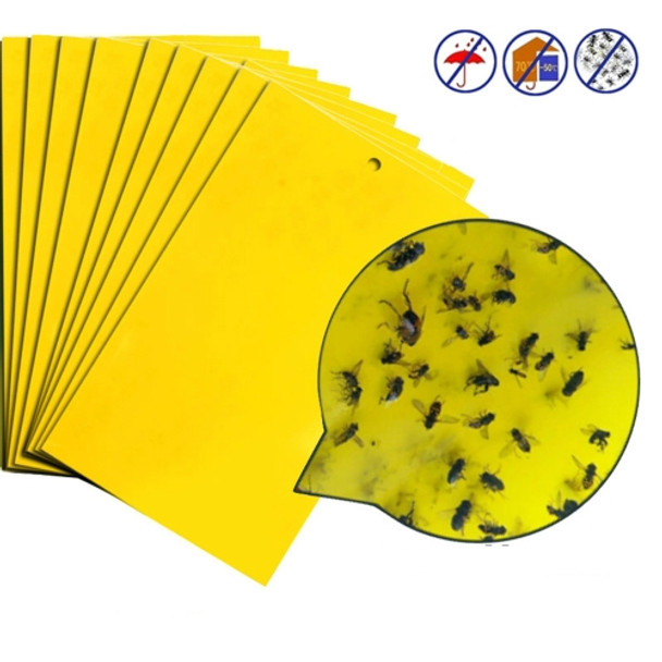 10 Packs Double-sided Stick Insect Board Yellow Board Melon Fruit Fly Trap Board