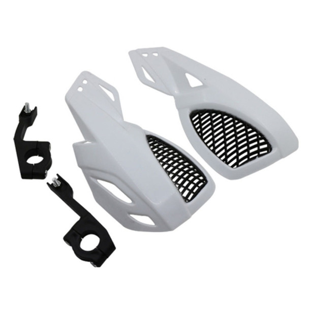 24CM Motorcycle Handguard Hand Guard Protector for Kawasaki Suzuki Honda Yamaha Moto Dirt Bike ATVS With Mount Kit(White)