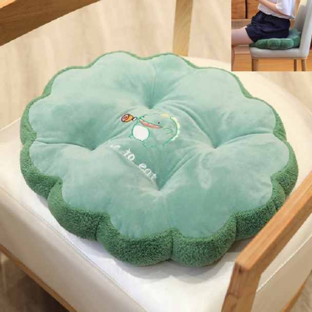 Round Petal Plush Thick Cushion Cartoon Children Tatami Cushion(Dinosaur)