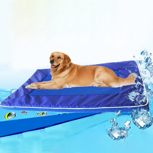 Summer Dog Pad Bed House Pet Cool Down Pad Detachable Dog Mat Cushion,Large, Size:73*46*4cm