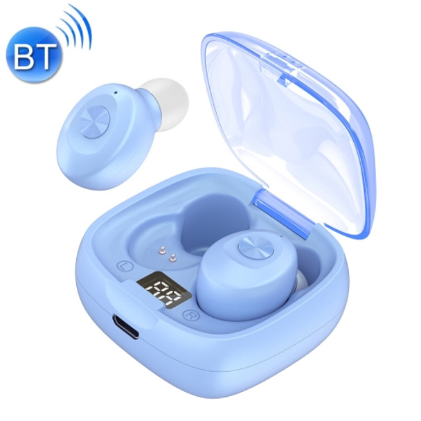 XG-8 TWS IPX6 Waterproof Bluetooth 5.0 Touch Wireless Bluetooth Earphone with Magnetic Attraction Charging Box & LED Intelligent Digital Display, Support Voice Assistant & HD Call(Blue)