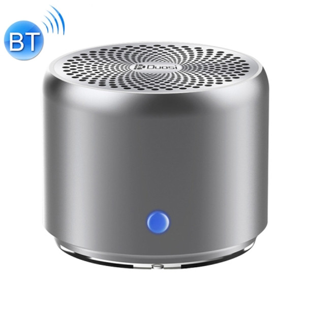 Duosi DY506 Super-mini Waterproof Bluetooth Speaker Bass Quality Metallic MP3 Player Stereo Multimedia Speaker(Silver)