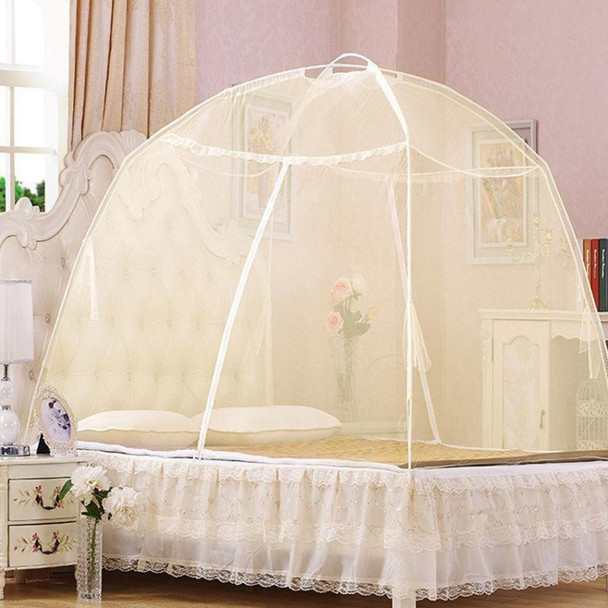 Heighten Encrypted Bottomed Yurt Mosquito Net, Size:120x200 cm(Yellow)