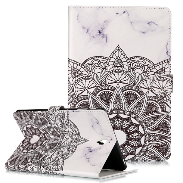 Colored Drawing Pattern Horizontal Flip PU Leather Case with Holder & Card Slots & Wallet For Galaxy Tab S4 10.5 / T830(Mandala)