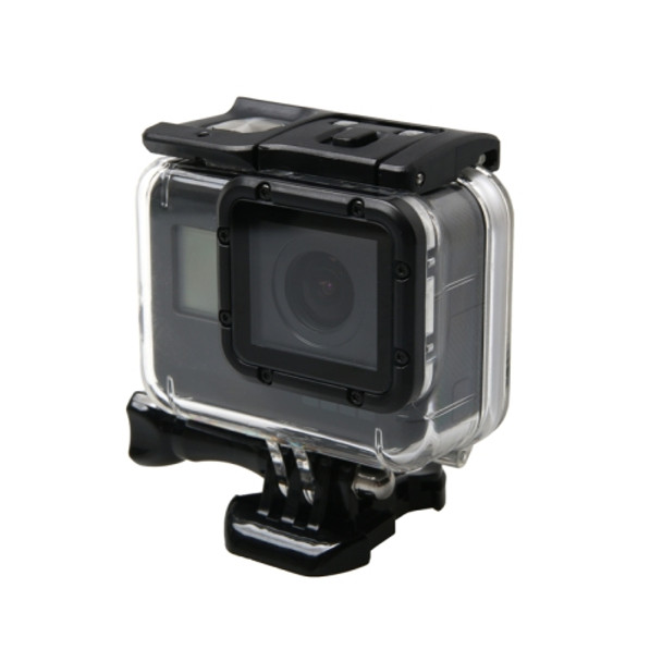 For GoPro  NEW HERO /HERO6   /5 Waterproof Housing Protective Case + Hollow Back Cover with Buckle Basic Mount & Screw