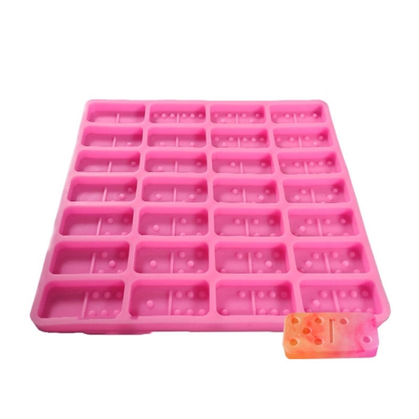 Domino Epoxy Silicone Mold DIY Fondant Cake Decoration, Model Number:SX-BH-109(Pink)