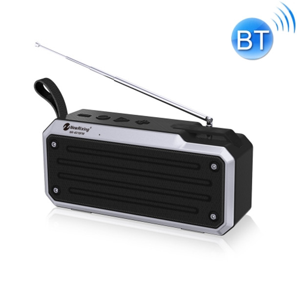 NewRixing NR4018FM TWS Portable Stereo Bluetooth Speaker, Support TF Card / FM / 3.5mm AUX / U Disk / Hands-free Call(Black)