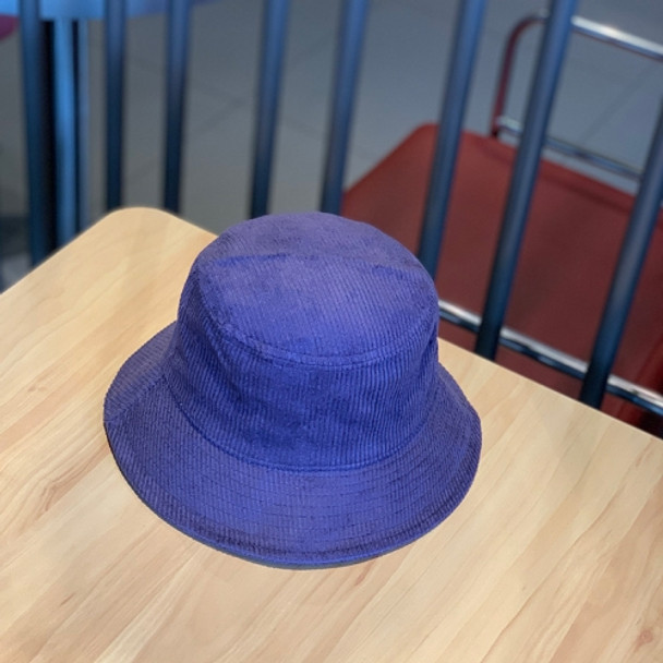 Leisure Corduroy Fisherman Hat Fall and Winter Foldable Art Sunhat, Size: M (56-58cm)(Purple)